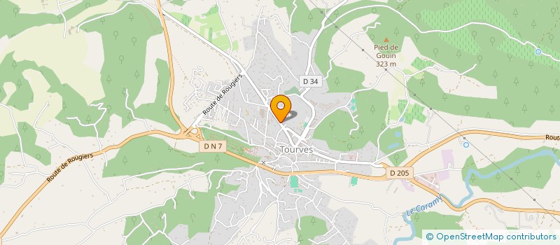 localisation de l'entreprise SCI LA FENIERE  TOURVES