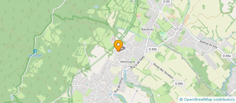 localisation de l'entreprise SCI LA FERME  THOIRY