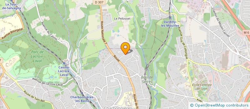 localisation de l'entreprise SCI LA FERME  CHARBONNIERES-LES-BAINS