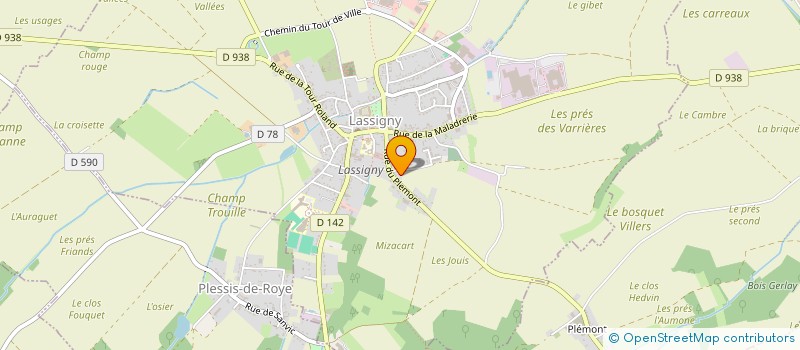 localisation de l'entreprise SCI LA FERME  LASSIGNY