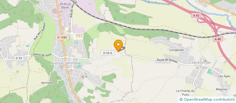 localisation de l'entreprise SCI LA FERME  NIVOLAS-VERMELLE