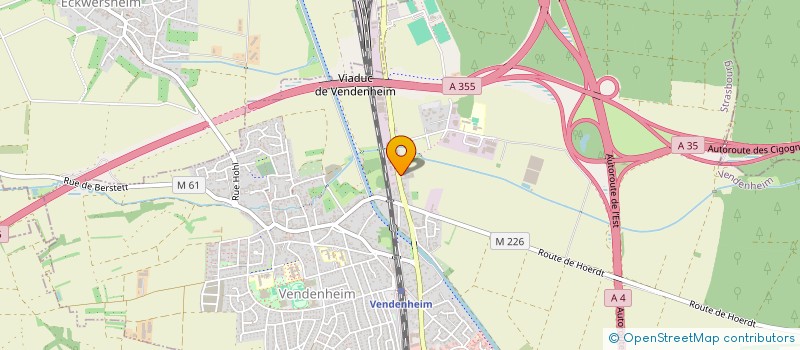 localisation de l'entreprise SCI LA FERME  VENDENHEIM