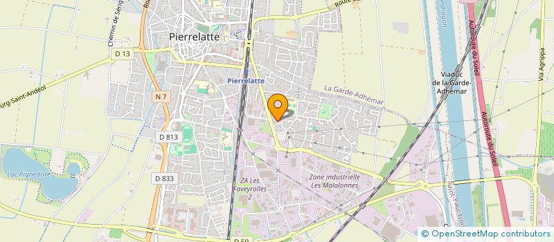localisation de l'entreprise SCI LA FERME BAUMET à PIERRELATTE