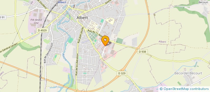 localisation de l'entreprise SCI LA FERME BELLEVUE  ALBERT