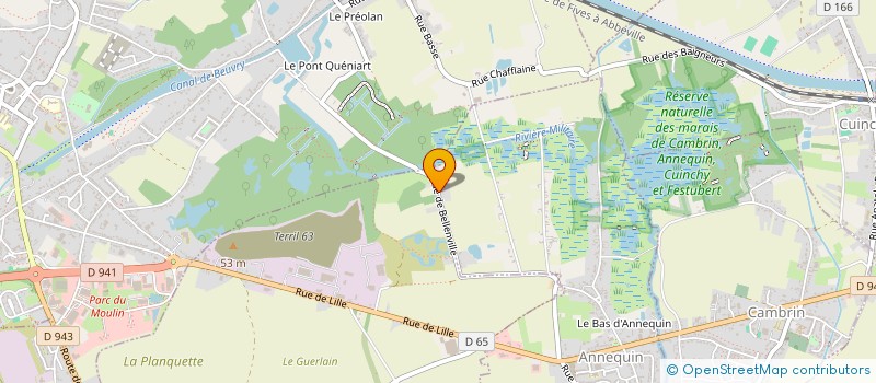 localisation de l'entreprise SCI LA FERME BLANCHE DE BELLENVILLE  ANNEQUIN