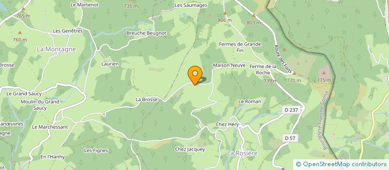 localisation de l'entreprise SCI LA FERME BRELOUFFE  LA ROSIERE