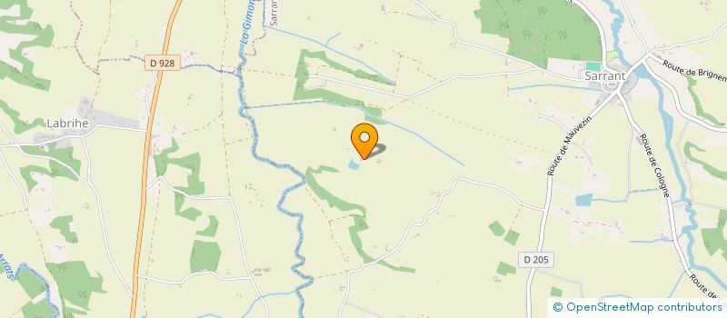 localisation de l'entreprise SCI LA FERME D'ALTHEA  SARRANT