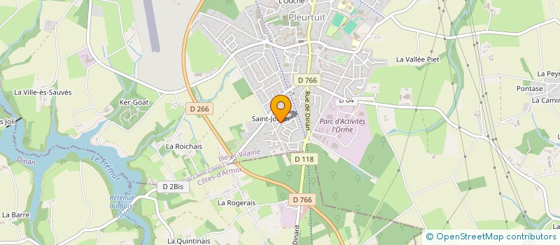 localisation de l'entreprise SCI LA FERME DE DE CREHEN  PLEURTUIT