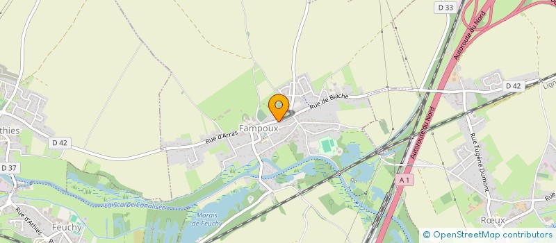 localisation de l'entreprise SCI LA FERME DE DORIGNIES  FAMPOUX