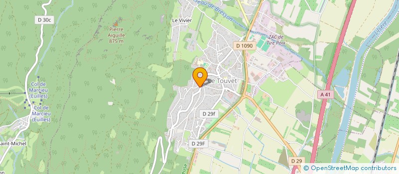 localisation de l'entreprise SCI LA FERME DE JEANNE  LE TOUVET