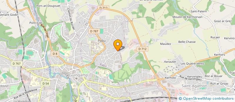 localisation de l'entreprise SCI LA FERME DE KERGOZ  PABU