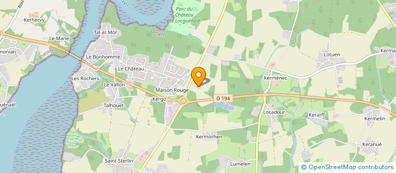 localisation de l'entreprise SCI LA FERME DE KERGUEN à KERVIGNAC