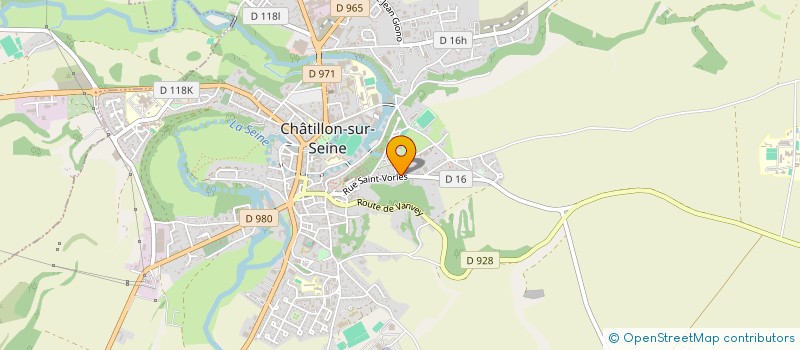 localisation de l'entreprise SCI LA FERME DE LA CHAPELLE  CHATILLON-SUR-SEINE