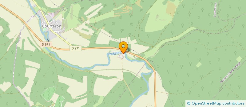 localisation de l'entreprise SCI LA FERME DE LA GLOIRE DIEU  COURTERON