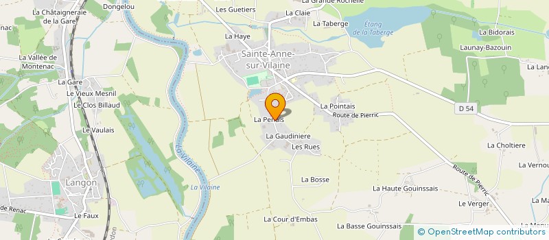 localisation de l'entreprise SCI LA FERME DE LA PENAIS  SAINTE-ANNE-SUR-VILAINE