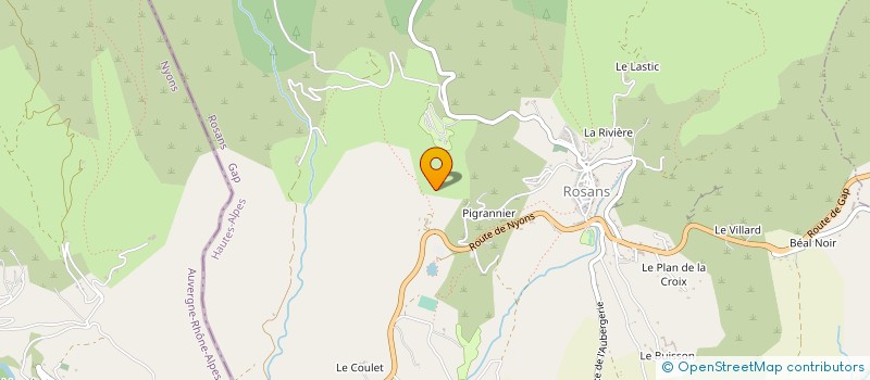 localisation de l'entreprise SCI LA FERME DE LA ROSE  ROSANS