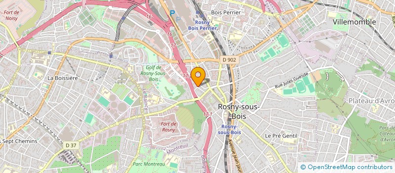 localisation de l'entreprise SCI LA FERME DE NANTEUIL à ROSNY-SOUS-BOIS