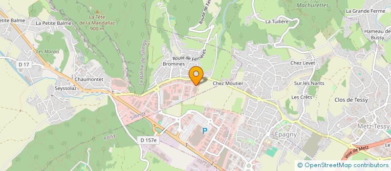 localisation de l'entreprise SCI LA FERME DE RONCIERE  SILLINGY