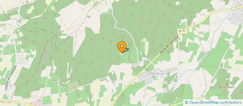 localisation de l'entreprise SCI LA FERME DES BOIS NOIRS  SOLERIEUX