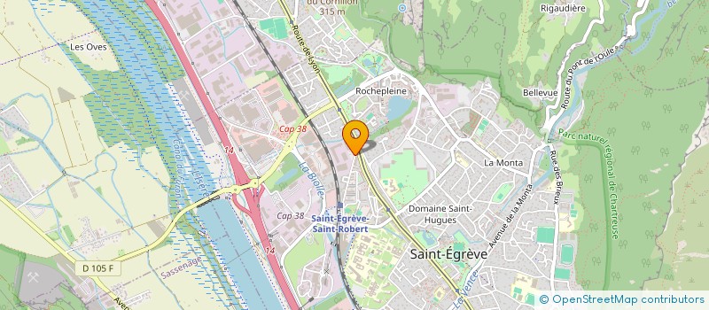 localisation de l'entreprise SCI LA FERME DES BONNAIS  SAINT-EGREVE