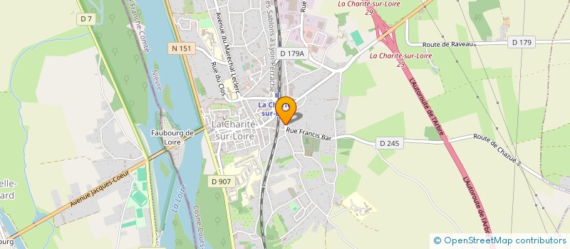 localisation de l'entreprise SCI LA FERME DES BOURGUIGNOLES  LA CHARITE-SUR-LOIRE