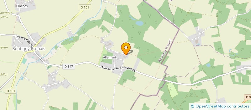 localisation de l'entreprise SCI LA FERME DES ETANGS à BOUTIGNY-PROUAIS