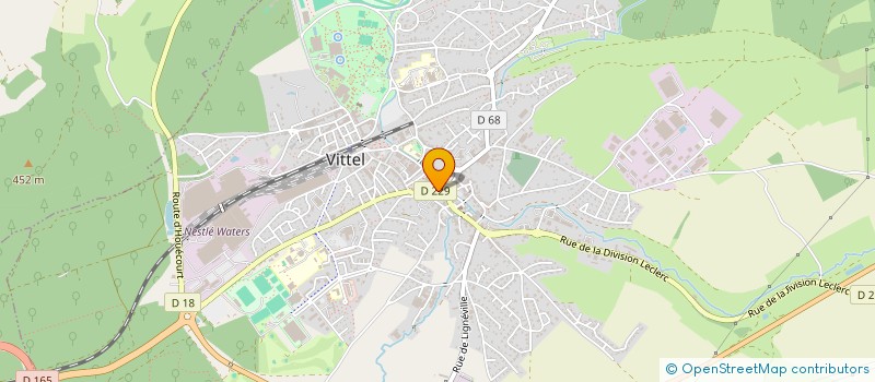 localisation de l'entreprise SCI LA FERME DES EVEQUES  VITTEL