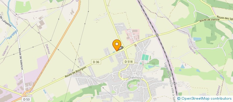 localisation de l'entreprise SCI LA FERME DES LILAS  DIEMOZ