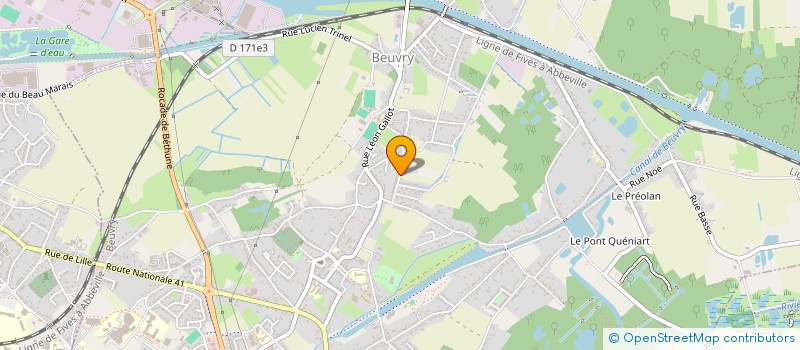 localisation de l'entreprise SCI LA FERME DES MOINES  BEUVRY