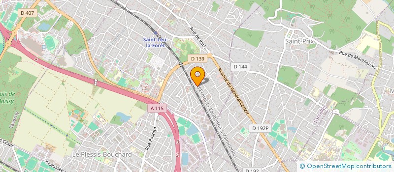 localisation de l'entreprise SCI LA FERME DU CEDRE  SAINT-LEU-LA-FORET