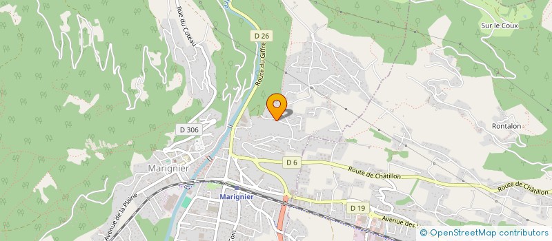 localisation de l'entreprise SCI LA FERME DU CRET  MARIGNIER