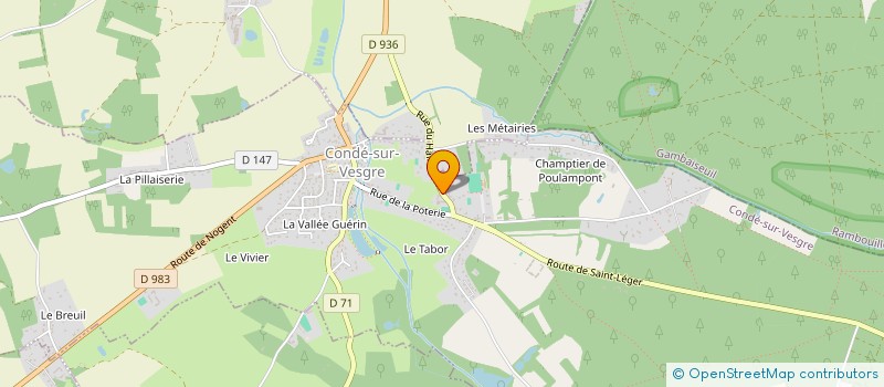 localisation de l'entreprise SCI LA FERME DU HALLIER  CONDE-SUR-VESGRE