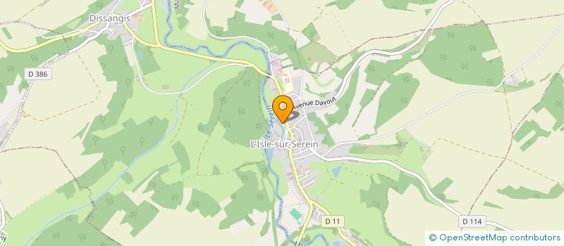 localisation de l'entreprise SCI LA FERME DU MOULIN  DISSANGIS