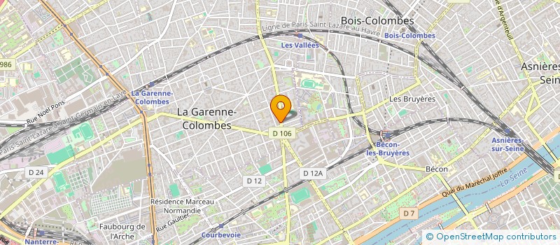 localisation de l'entreprise SCI LA FERME DU PEINTRE LEBRUN  LA GARENNE-COLOMBES