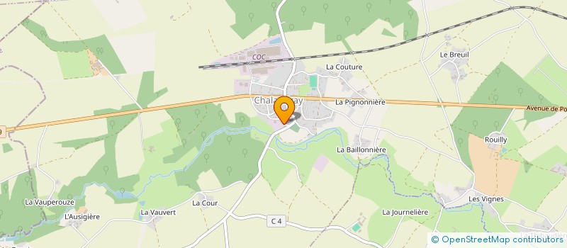 localisation de l'entreprise SCI LA FERME DU PONT  CHALANDRAY