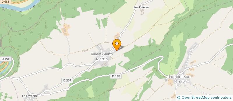 localisation de l'entreprise SCI LA FERME DU SAUSSOIS  VILLERS-SAINT-MARTIN