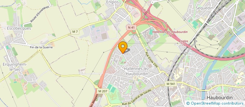 localisation de l'entreprise SCI LA FERME LOZONA  HALLENNES-LEZ-HAUBOURDIN