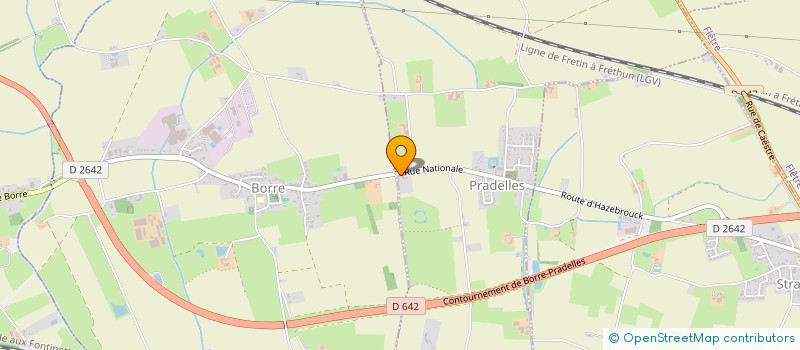 localisation de l'entreprise SCI LA FERME PAISIBLE  PRADELLES