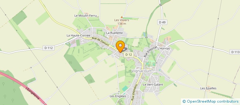 localisation de l'entreprise SCI LA FERMETTE  VIGNACOURT