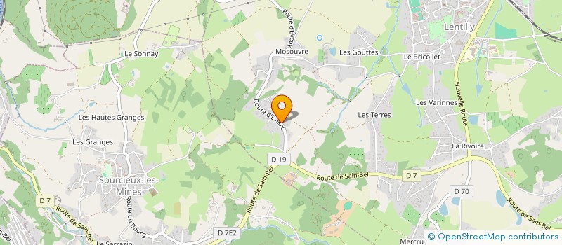 localisation de l'entreprise SCI LA FERRIERE IMMOBILIER  LENTILLY