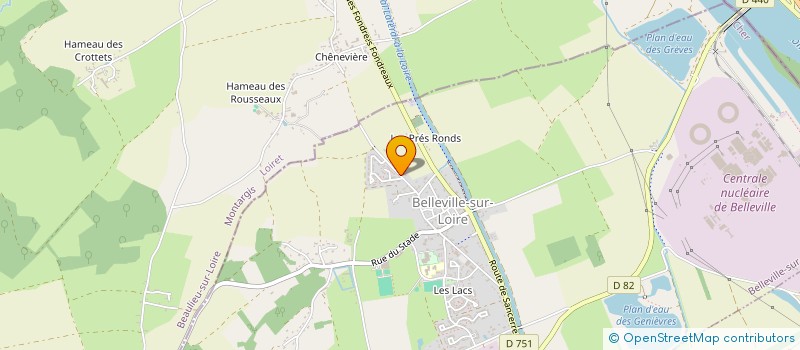 localisation de l'entreprise SCI LA FEUILLE  BELLEVILLE-SUR-LOIRE