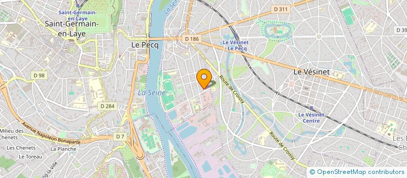 localisation de l'entreprise SCI LA FEUILLE DE LAURIER  LE PECQ