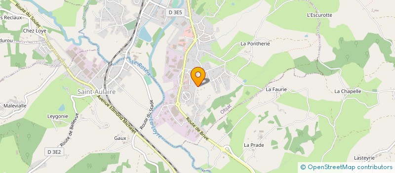 localisation de l'entreprise SCI LA FEUILLEE  OBJAT