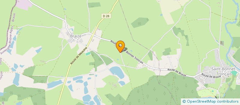 localisation de l'entreprise SCI LA FEUILLEE  BRAIZE