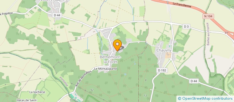 localisation de l'entreprise SCI LA FEULIERE  BETHEMONT-LA-FORET