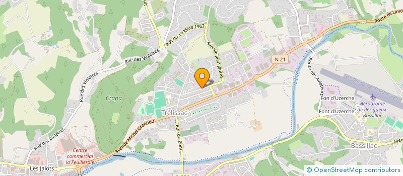 localisation de l'entreprise SCI LA FIACRERIE  TRELISSAC