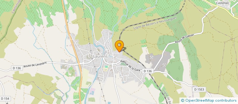 localisation de l'entreprise SCI LA FIERE  LAURENS