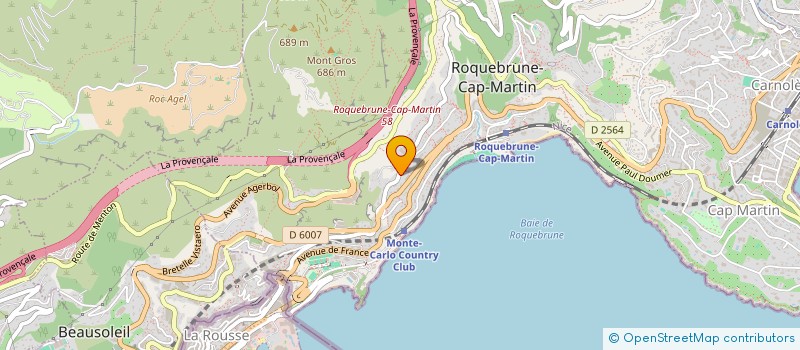 localisation de l'entreprise SCI LA FIGHIERA à ROQUEBRUNE-CAP-MARTIN