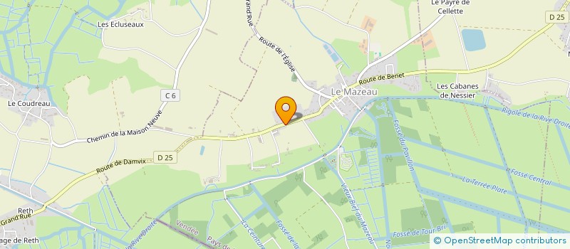 localisation de l'entreprise SCI LA FIGULINE  LE MAZEAU