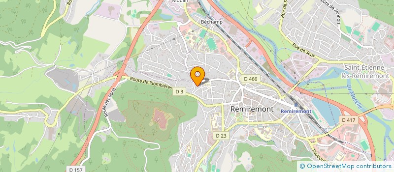 localisation de l'entreprise SCI LA FILATURE  REMIREMONT